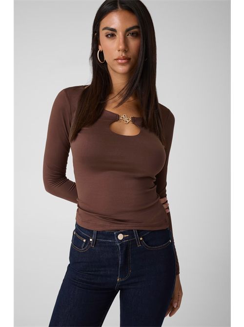 Top con dettagli gioiello GUESS | W6BP27K6288/G1EA